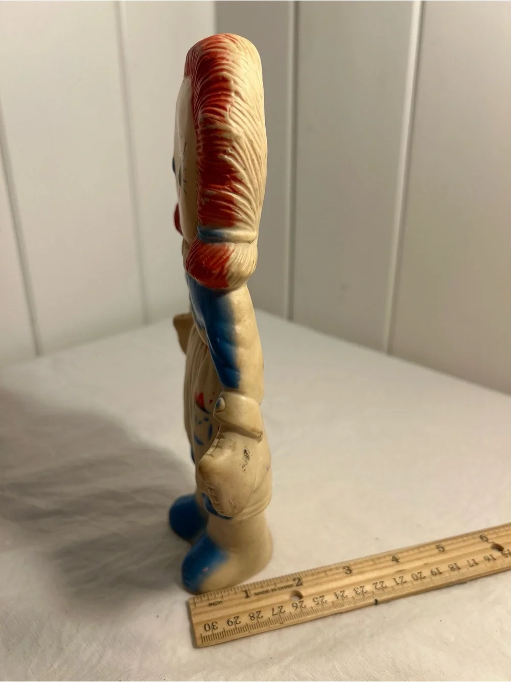 Vintage 1962 Jolly Blinker Raggedy Ann Rubber Squeak Toy Doll 60s retro